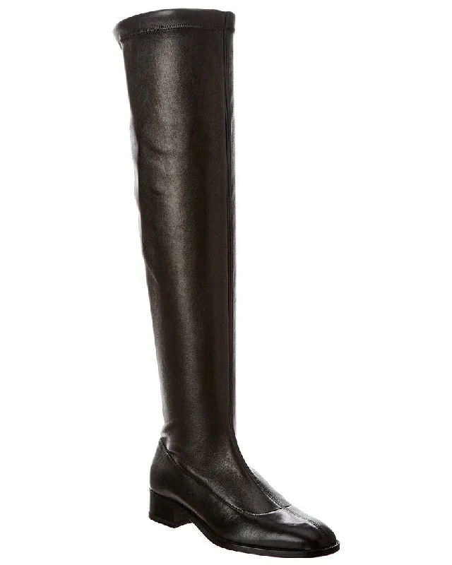 Style Upgrade Christian Louboutin Theorhila Leather Over-The-Knee Boot