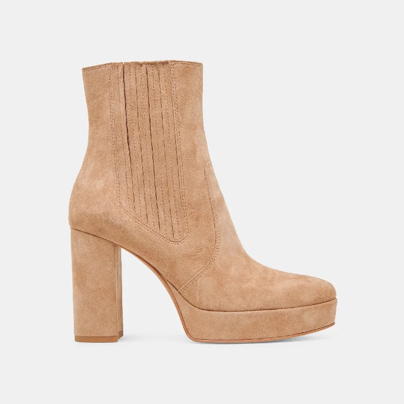 Step Ahead, Lead The Trend CINNY BOOTS CAMEL SUEDE