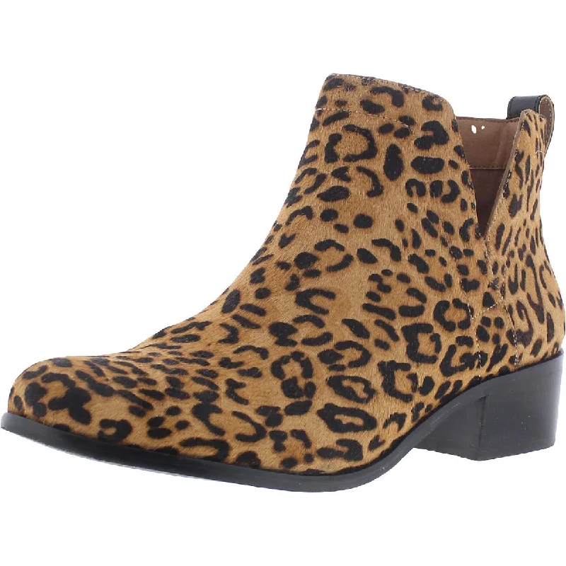 Summer Deals Clara Womens Leather Round Toe Ankle Boots