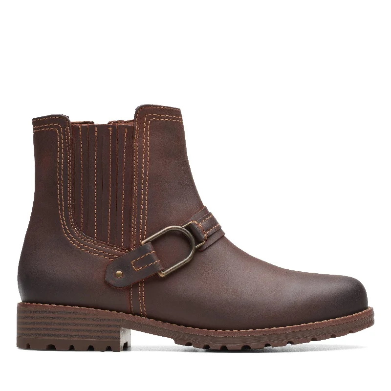 Breathable Shoes Discount Clarks Aspra Buckle in Brown Leather