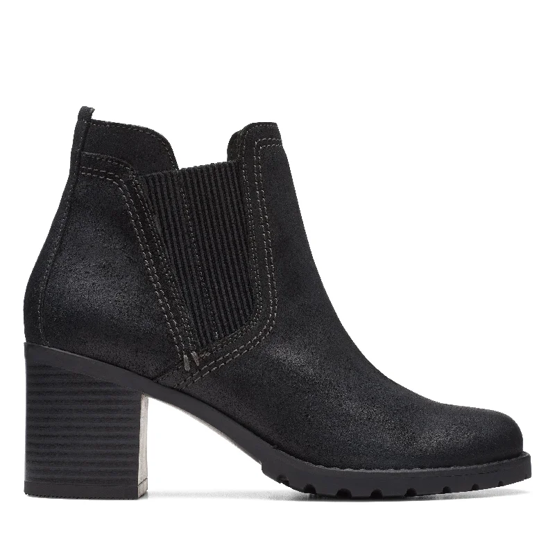Trendy Footwear Sale Clarks Leda Up in Black Suede