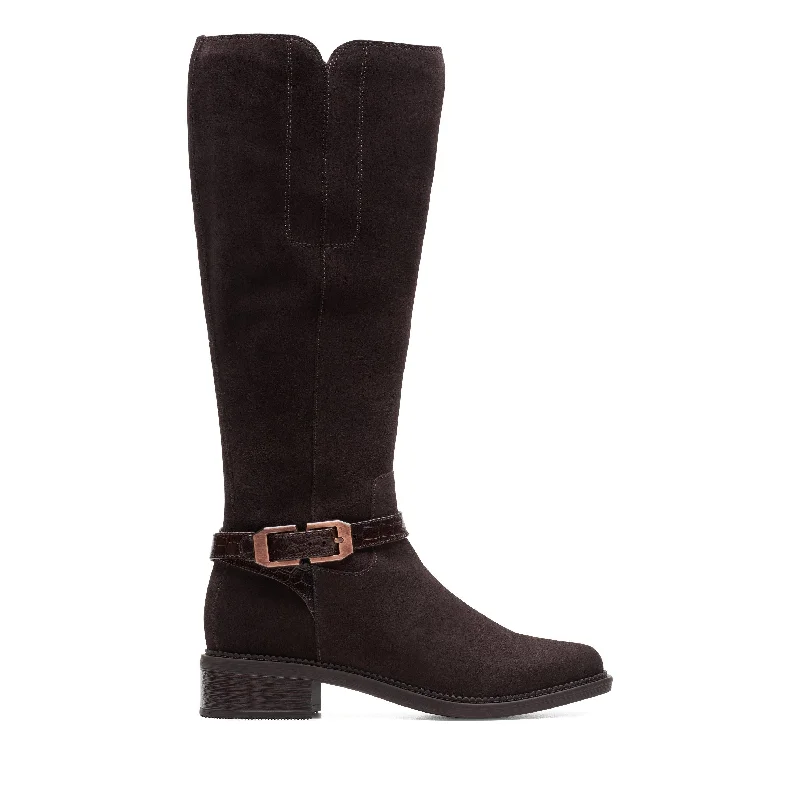Seasonal Trends Clarks Maye Aster in Brown Suede