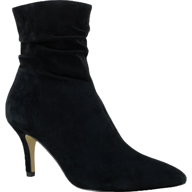 Fashion Frontiers Danielle Womens Suede Heels Dress Boots