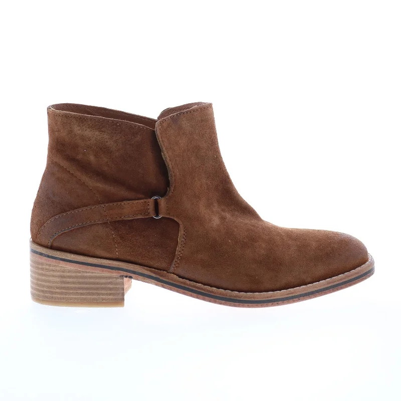 Chic Style Diba True Casp Ian 69511 Womens Brown Suede Slip On Ankle & Booties Boots Chic Style Diba True Casp Ian 69511 Womens Brown Suede Slip On Ankle & Booties Boots