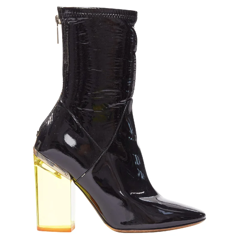 Soft Sole Shoes Dior Raf Simons Patent Lucite Boots