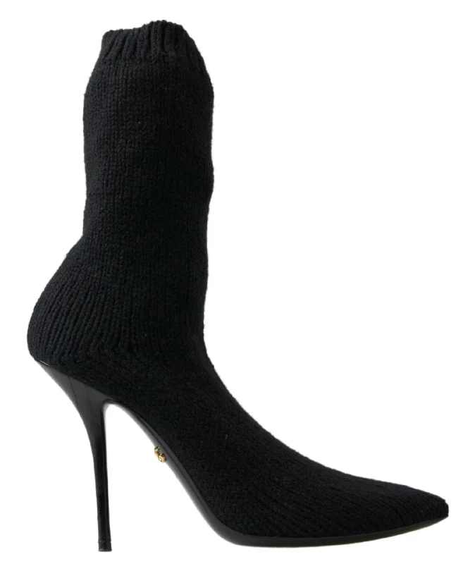 Hot Trends Dolce & Gabbana Elegant  Viscose Mid-Calf Women's Boots