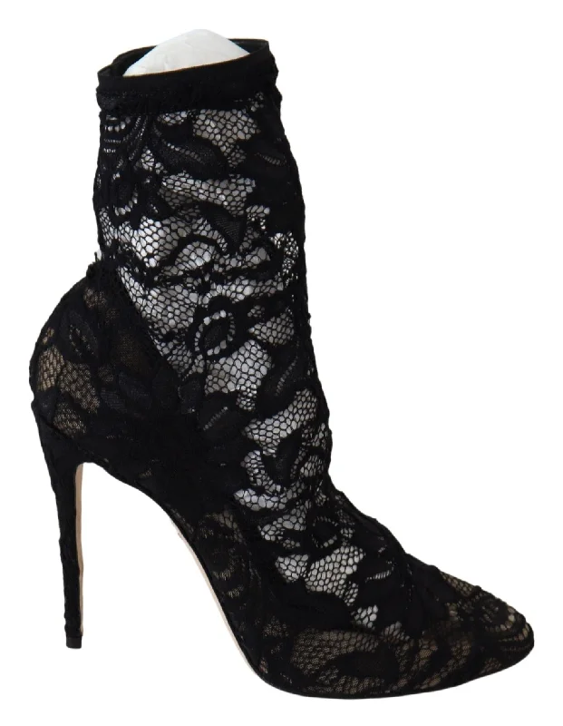 Durable Walking Shoes Sale Dolce & Gabbana  Lace Taormina Pumps Elegance Women's Unleashed