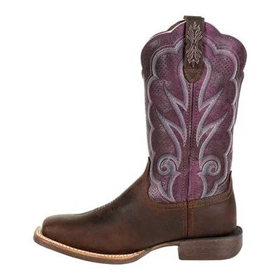 New Season Fashion Preview Durango Brown and Plum Lady Rebel Pro Ventilated Boots