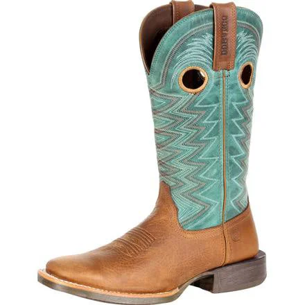 Effortless Style, Endless Impact Durango Women's Wheat and Teal Rebel Pro Square Toe Boot