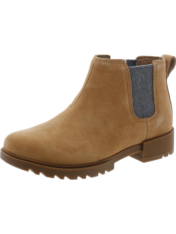 Best Women's Shoe Deals Emelie II Chelsea Womens Suede Slip On Ankle Boots
