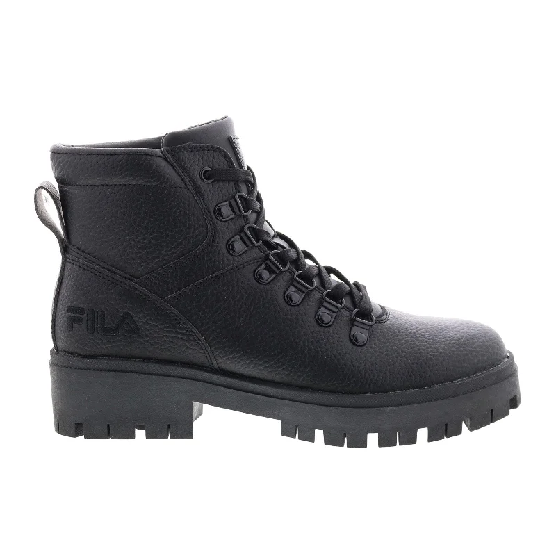 Supportive Shoes Offer Fila Ty20 5HM01100-001 Womens Black Synthetic Lace Up Casual Dress Boots