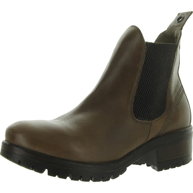 Gift Ideas Florida Womens Leather Metallic Chelsea Boots