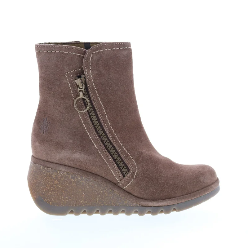 All-Day Comfort Shoes Promotion Fly London Nela NELA407FLY-004 Womens Brown Suede Zipper Casual Dress Boots All-Day Comfort Shoes Promotion Fly London Nela NELA407FLY-004 Womens Brown Suede Zipper Casual Dress Boots