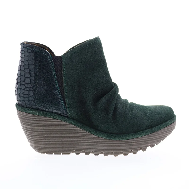Women's Adventure-Ready Shoes Fly London Yamy YAMY266FLY-004 Womens Green Suede Ankle & Booties Boots Women's Adventure-Ready Shoes Fly London Yamy YAMY266FLY-004 Womens Green Suede Ankle & Booties Boots
