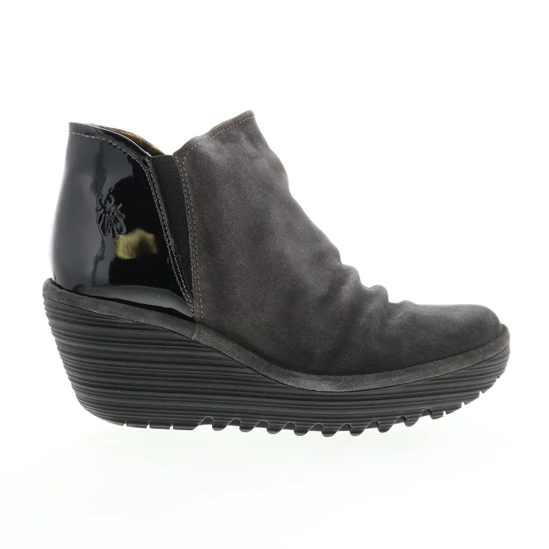 Affordable Shoe Fashion Fly London Yamy YAMY266FLY-006 Womens Black Suede Ankle & Booties Boots Affordable Shoe Fashion Fly London Yamy YAMY266FLY-006 Womens Black Suede Ankle & Booties Boots