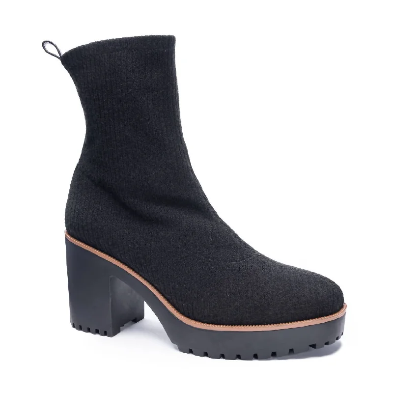 Sustainable Footwear Sale Garvey Chill Knit Boot In Black