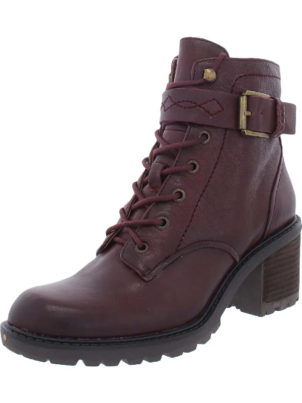 All-Season Shoes Deal Gemma Womens Zipper Booties Combat & Lace-up Boots