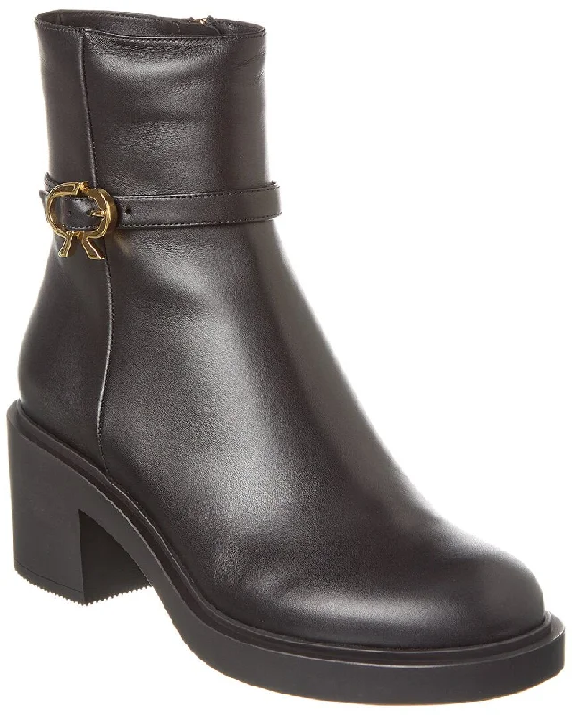 Fashion Sale Gianvito Rossi Ribbon Dumont Leather Ankle Boot