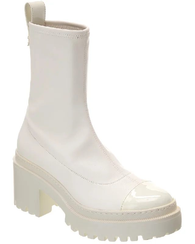 Elegant Women's Heels Giuseppe Zanotti Martini 50 Stretch Leather Boot