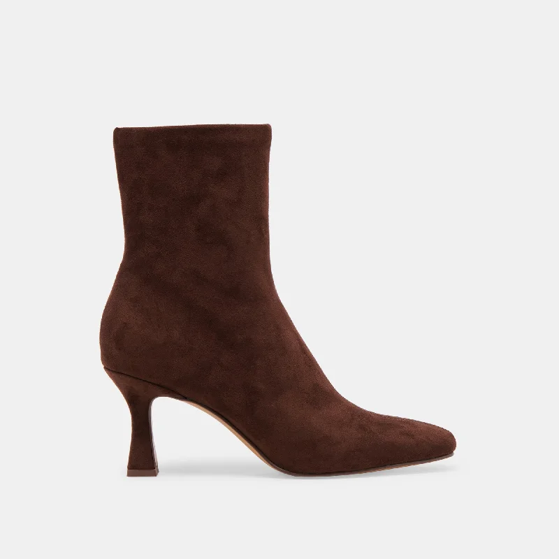 Urban Style Promotions GLAMOR BOOTS DK BROWN STELLA SUEDE