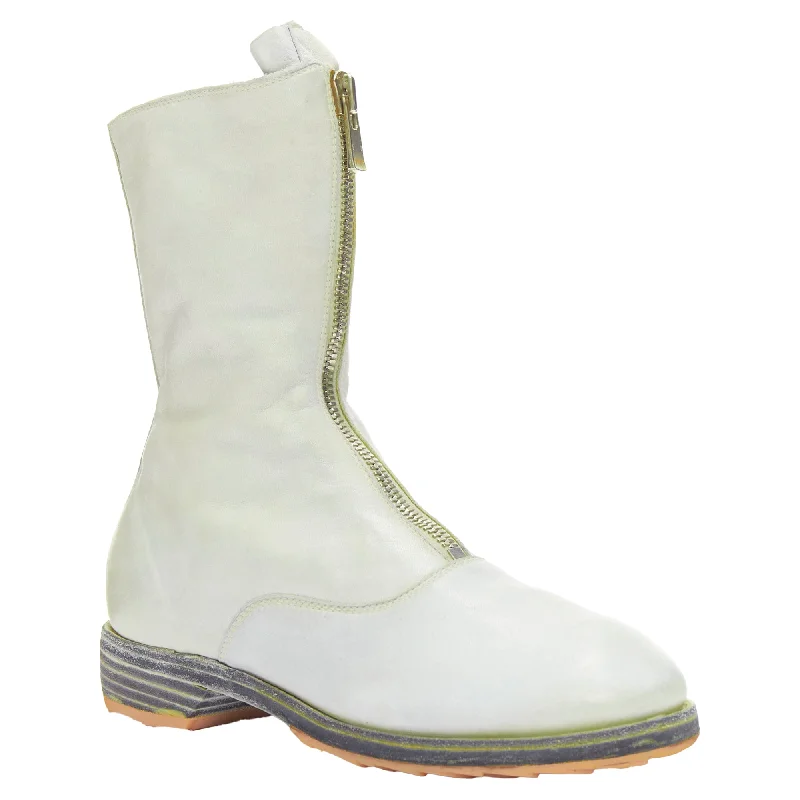 Smart Casual Deals GUIDI tumbled washed soft leather zip boot