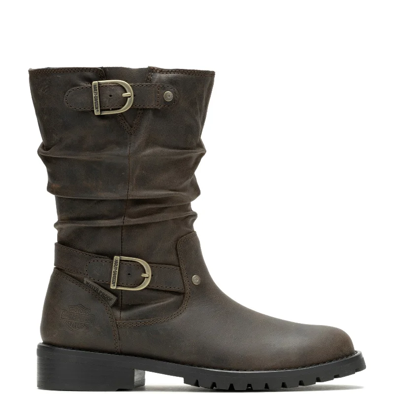 Non-Slip Work Shoes Sale Harley-Davidson Almand 9" D84792 Womens Brown Leather Casual Dress Boots Non-Slip Work Shoes Sale Harley-Davidson Almand 9" D84792 Womens Brown Leather Casual Dress Boots