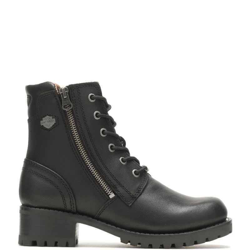 Effortless Style Shoes Sale Harley-Davidson Asher D84250 Womens Black Leather Motorcycle Boots