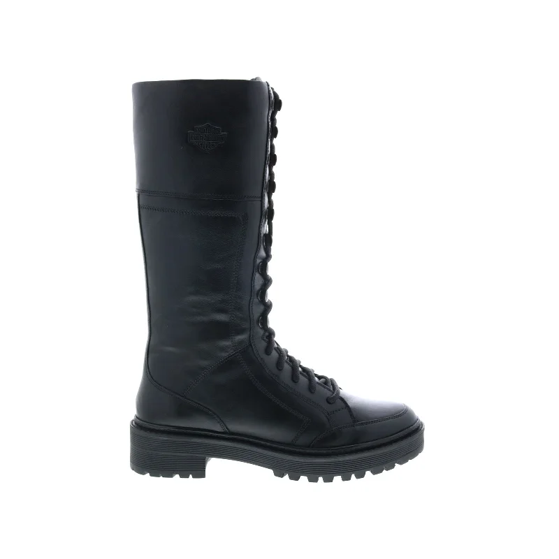 Chic Trend Collection Harley-Davidson Dalwood 12" Lace D84744 Womens Black Leather Motorcycle Boots Chic Trend Collection Harley-Davidson Dalwood 12" Lace D84744 Womens Black Leather Motorcycle Boots