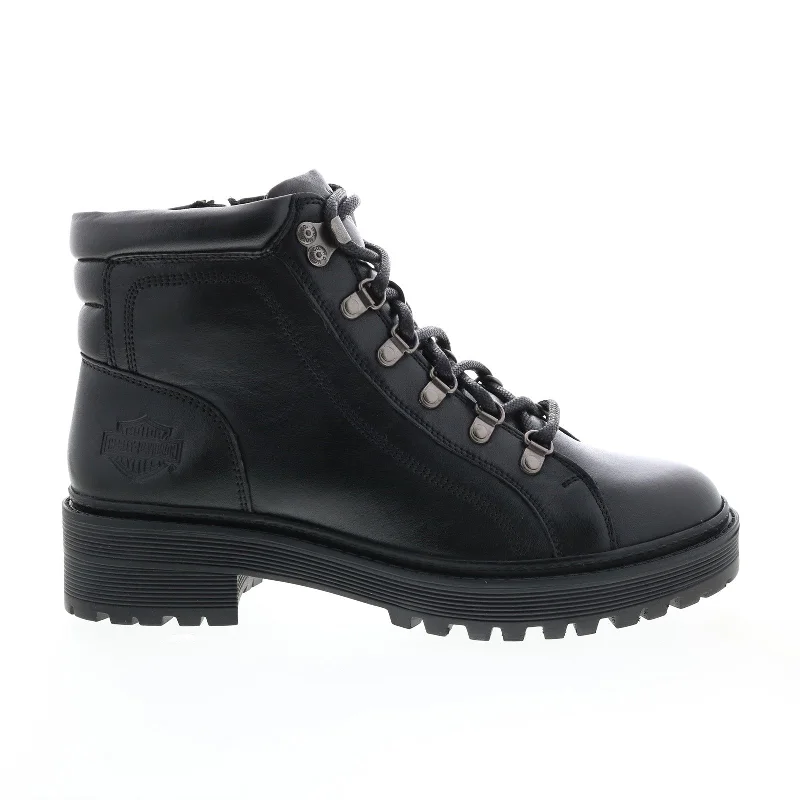 Holiday Glam Harley-Davidson Dalwood 5" Lace D84743 Womens Black Leather Motorcycle Boots Holiday Glam Harley-Davidson Dalwood 5" Lace D84743 Womens Black Leather Motorcycle Boots