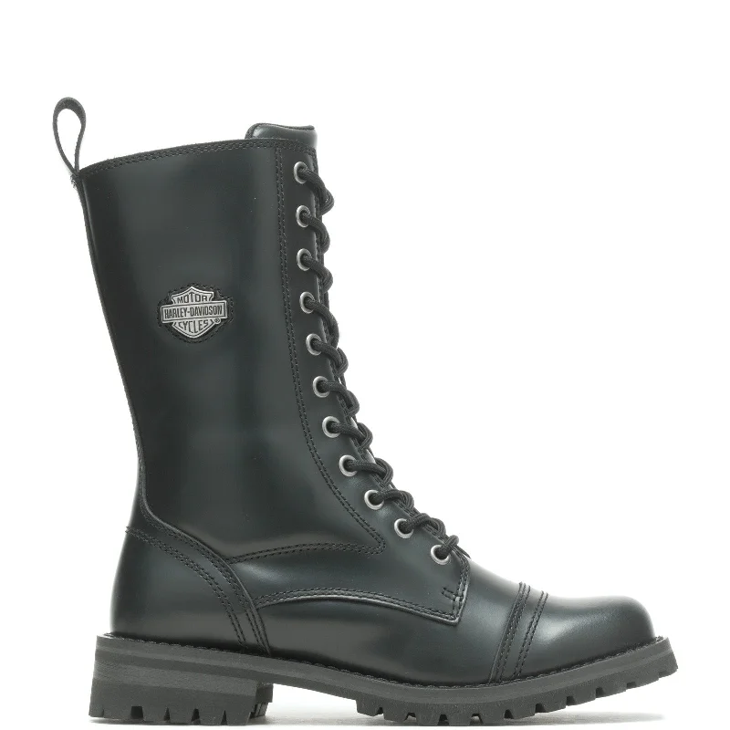 Enjoy Discount Harley-Davidson Walsen 8" Lace D87256 Womens Black Leather Motorcycle Boots Enjoy Discount Harley-Davidson Walsen 8" Lace D87256 Womens Black Leather Motorcycle Boots