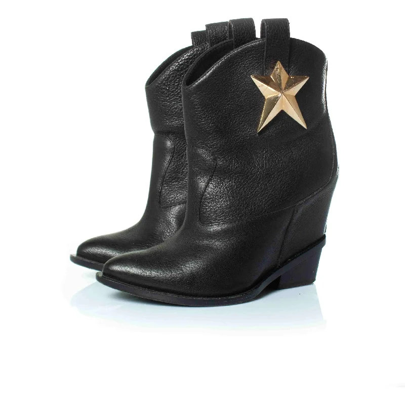 Everyday Fashion Shoes hidden platform wedge star boots