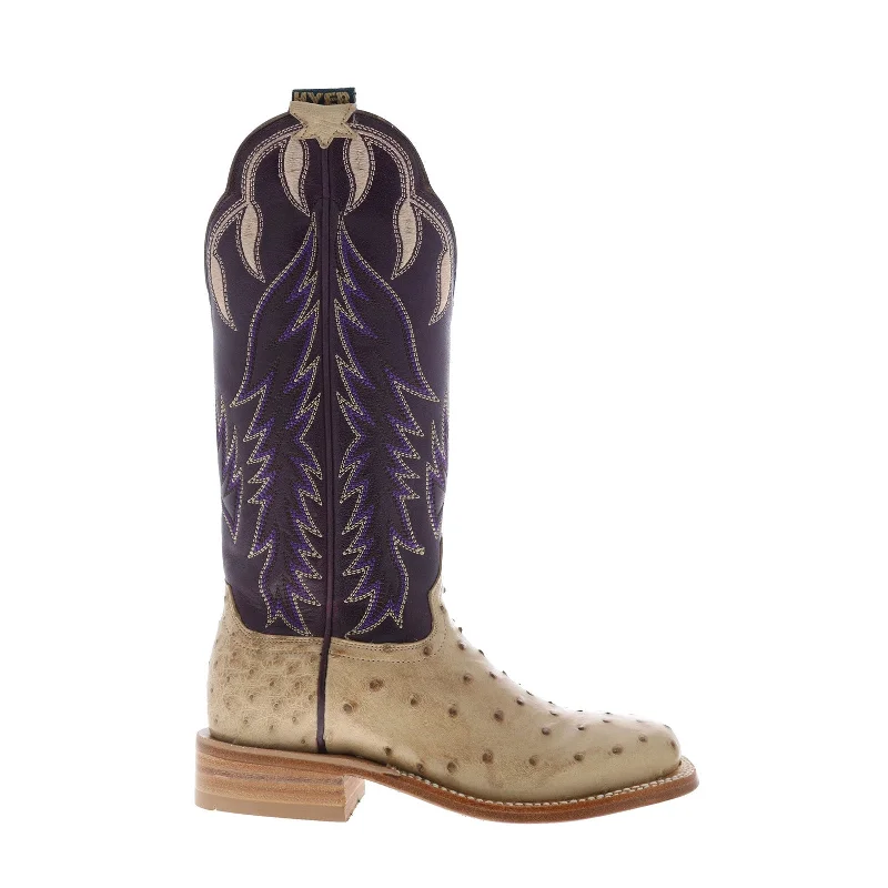 Cool Prices Hyer Harper 13" HW41007 Womens Brown Ostrich Leather Western Cowboy Boots Cool Prices Hyer Harper 13" HW41007 Womens Brown Ostrich Leather Western Cowboy Boots