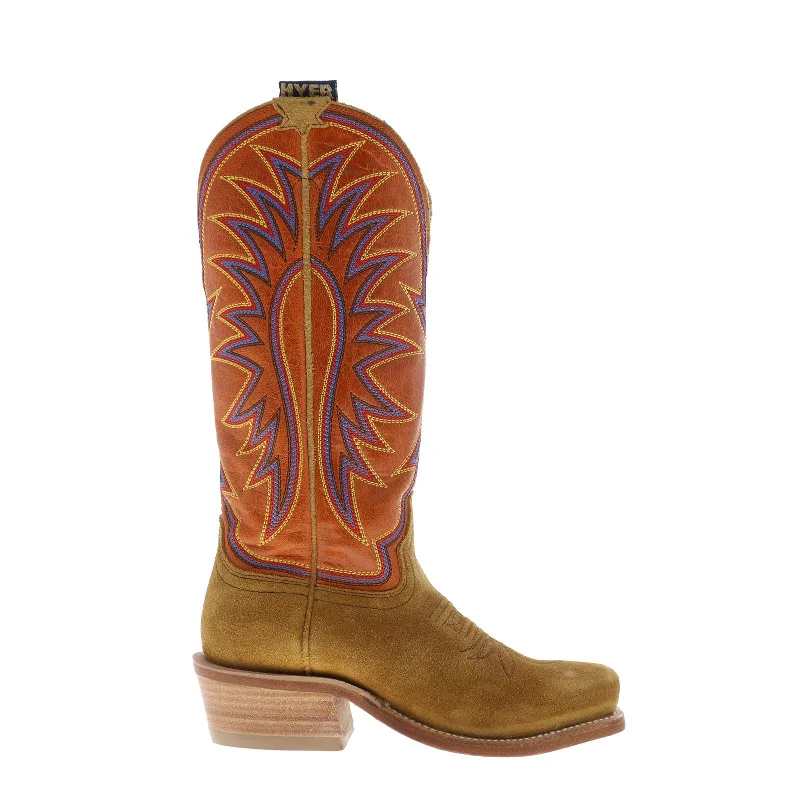 Best Sellers Hyer Rose Hill 13" HW42006 Womens Brown Roughout Suede Western Cowboy Boots Best Sellers Hyer Rose Hill 13" HW42006 Womens Brown Roughout Suede Western Cowboy Boots