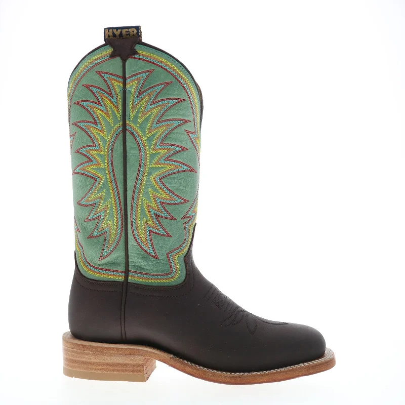 Early Bird Offer Hyer Spring Hill 11" HW41006 Womens Brown Cowhide Leather Western Cowboy Boots Early Bird Offer Hyer Spring Hill 11" HW41006 Womens Brown Cowhide Leather Western Cowboy Boots