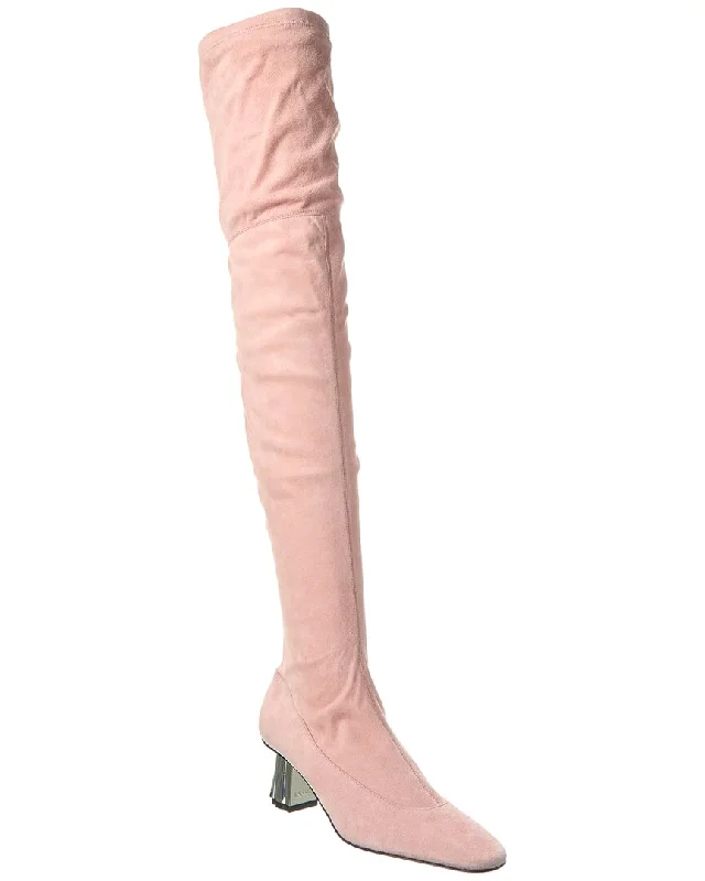 Fashion Sale LANVIN M&E Suede Over-The-Knee Boot