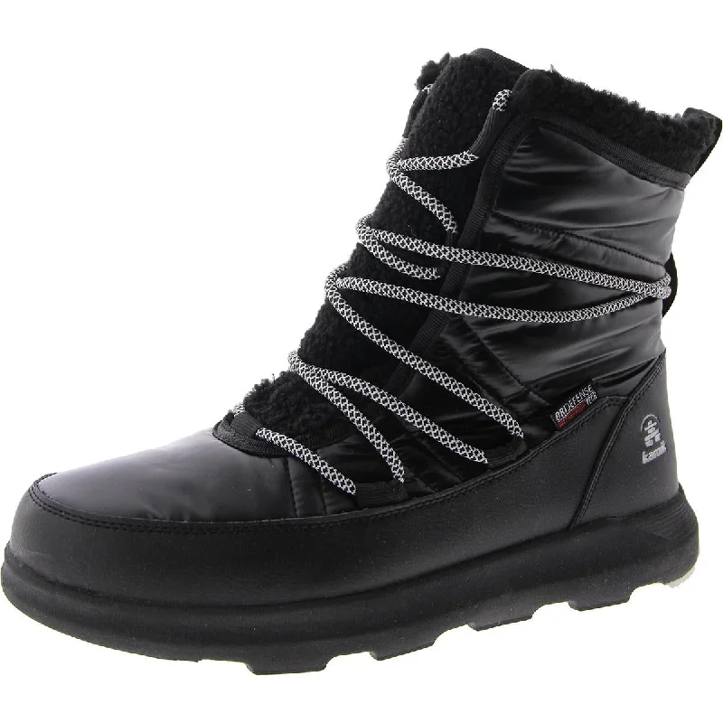 Statement Footwear Discount Leapull Womens Lace Up Flat Winter & Snow Boots