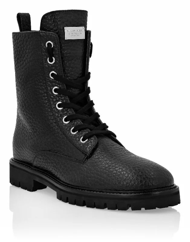 Luxury Casual Deals Leather Boots Low Flat stars Studs