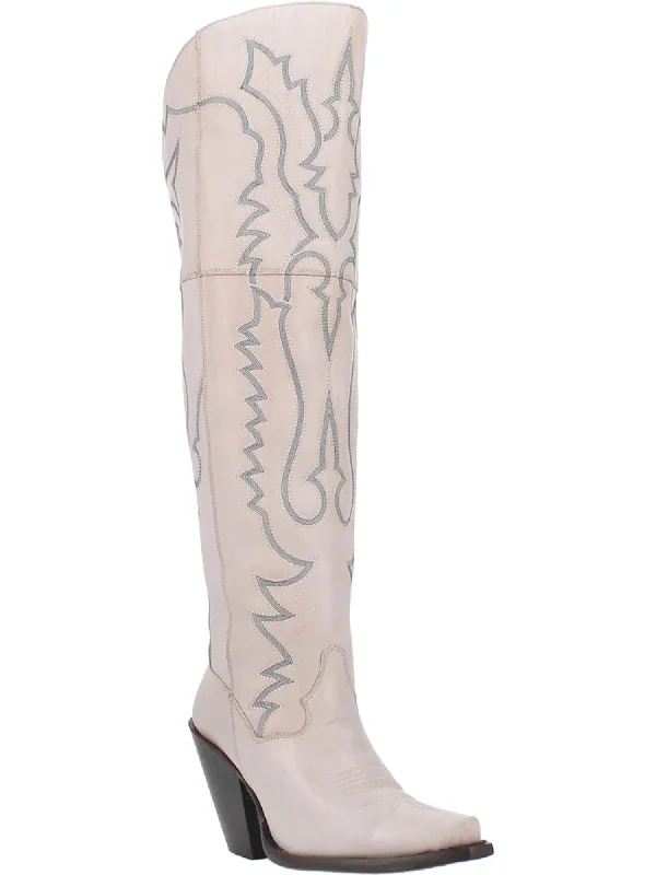 Vintage-Inspired Shoes Deal Loverly Leather Boot In White