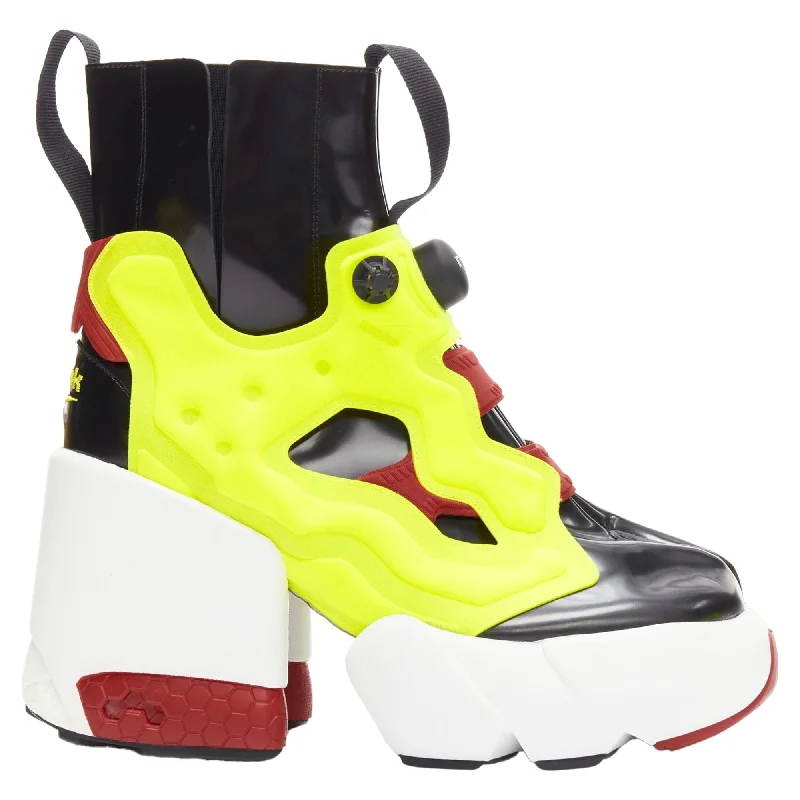 Elevated Casual Discounts Maison Margiela Reebok tabi neon chunky boots