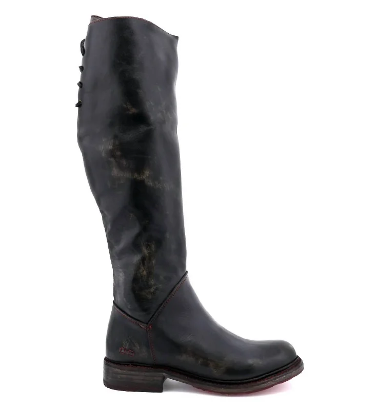 Comfortable Fashionable Shoes Manchester Tall Boot In Black Lux