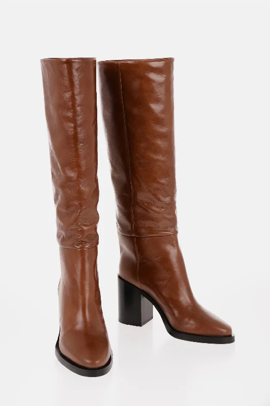 Discover Promotions Paris Texas Solid Color Leather Ophelia Boots Heel 9Cm