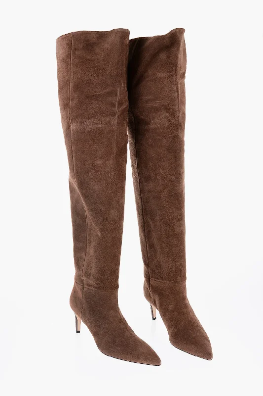 Fashionable Arch Support Shoes Promotion Paris Texas Suede Over The Knee Boots With Point Toe 7Cm Fashionable Arch Support Shoes Promotion Paris Texas Suede Over The Knee Boots With Point Toe 7Cm