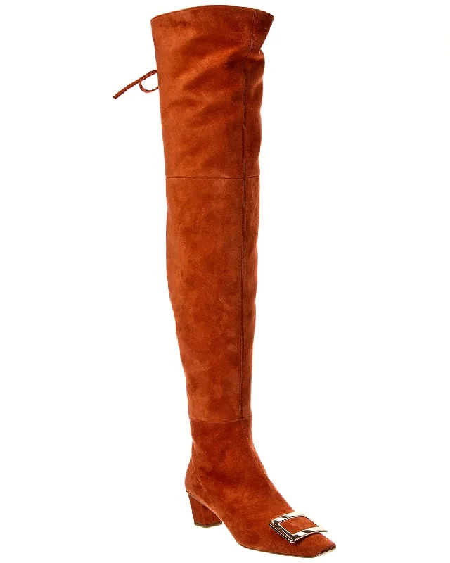 Stupidly Low Prices Roger Vivier Suede Thigh-High Boot