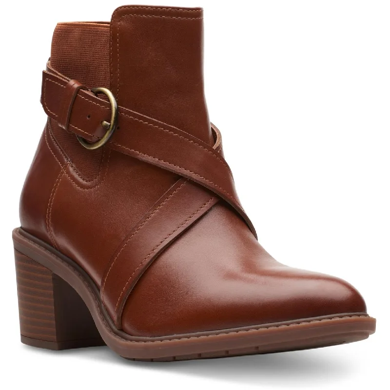 Best Women's Shoe Deals Scene Strap Womens Leather Block Heel Chelsea Boots