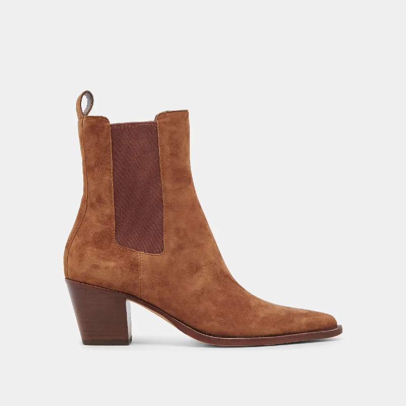 Limited Time Flash Sale SHADIE H2O WIDE BOOTIES BROWN SUEDE