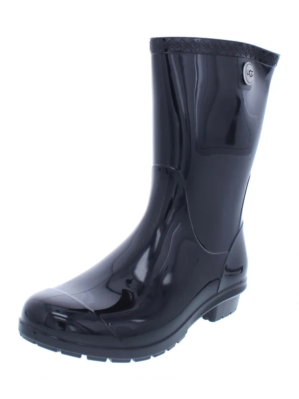 Daring Fashion Promotions Sienna Womens Rubber Mid-Calf Rain Boots