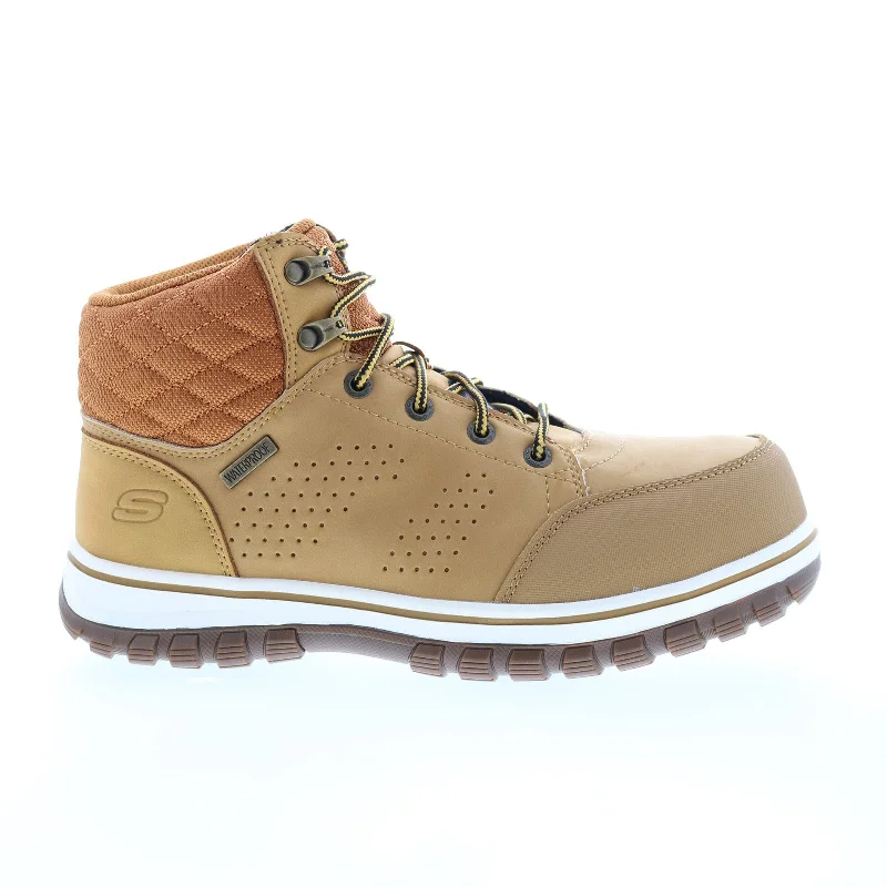 Seasonal Clearance Skechers Mccoll Composite Toe 108004 Womens Brown Nubuck Lace Up Work Boots Seasonal Clearance Skechers Mccoll Composite Toe 108004 Womens Brown Nubuck Lace Up Work Boots