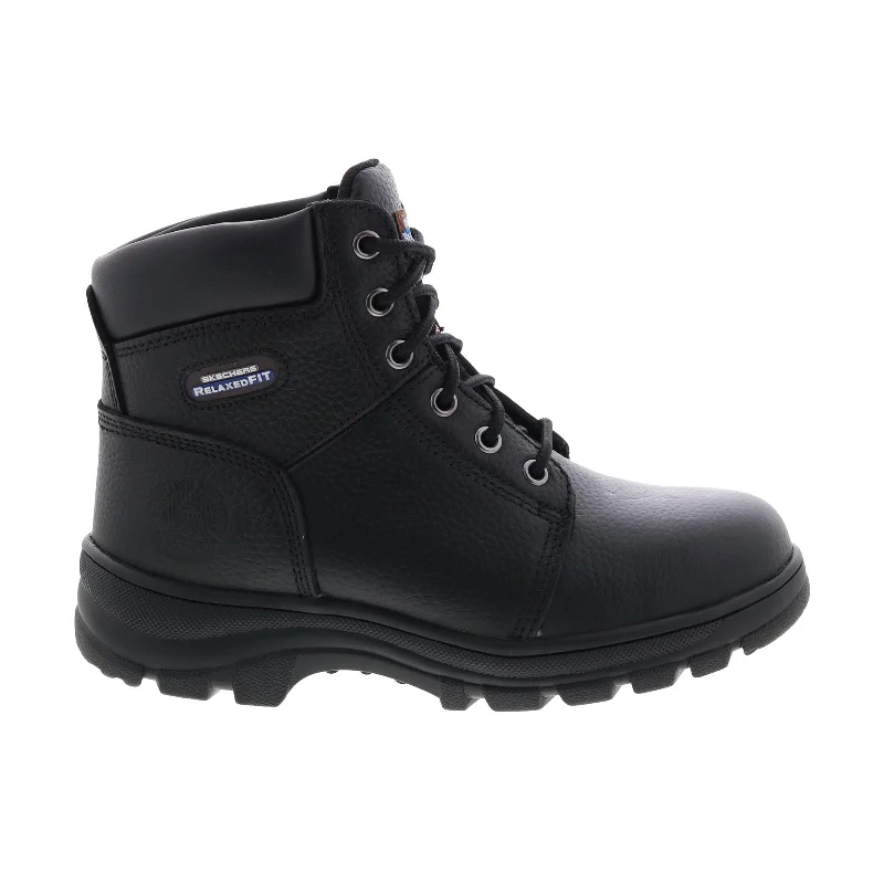 Evening Elegance Skechers Work Relaxed Fit Workshire Peril Steel Toe Womens Black Wide Boots