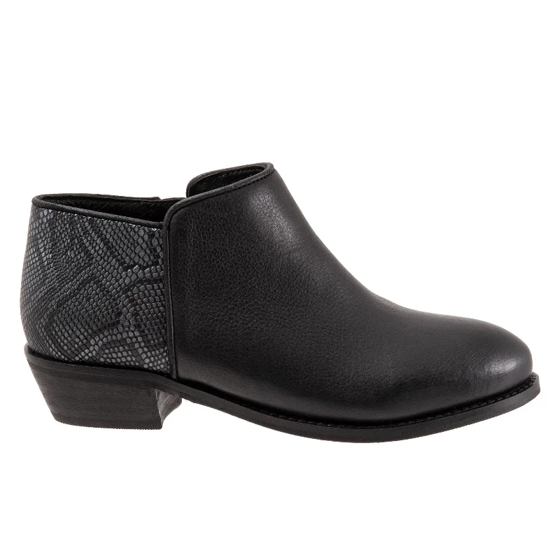Stylish Savings Softwalk Rocklin S1457-021 Womens Black Leather Ankle & Booties Boots Stylish Savings Softwalk Rocklin S1457-021 Womens Black Leather Ankle & Booties Boots