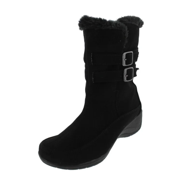 Trendy Pulse Spice Womens Faux Fur Belted Snow Boots